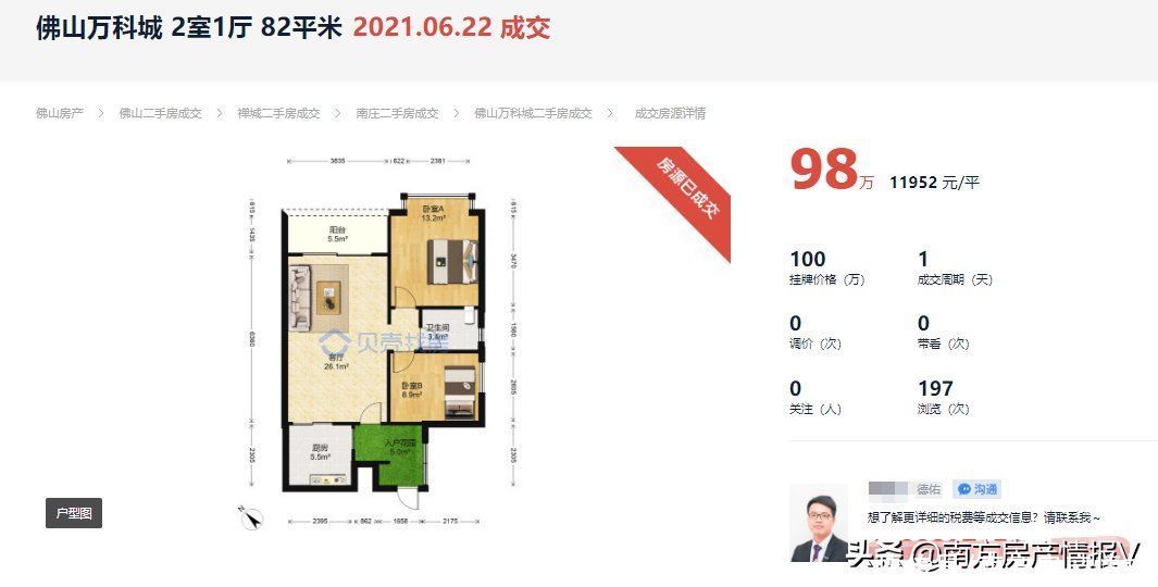 房源|盘点佛山那些10天内就卖掉的二手房！有业主被砍价45万