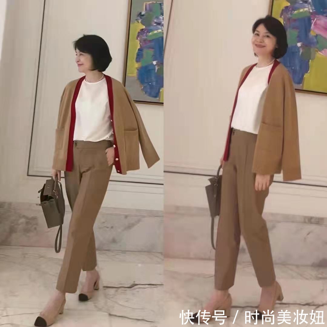 大地色|这才是50岁的正确打开方式,学她的穿搭技巧,高级又减龄