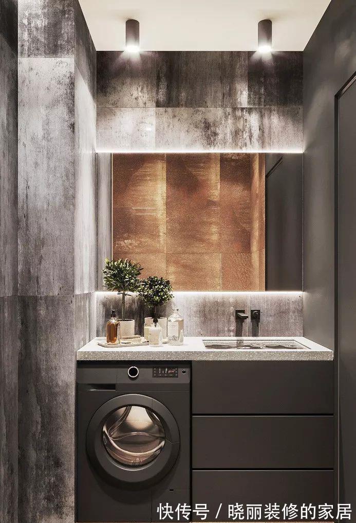 卫生间|5㎡的卫生间怎么放洗衣机？看完就知道了！
