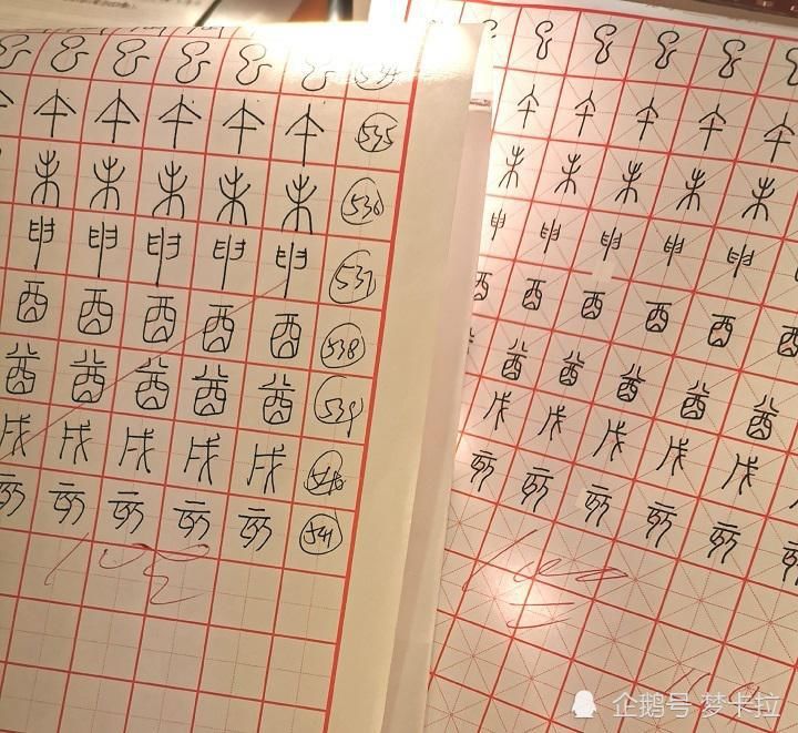  阿拉伯数字|有些小学生写字，写着写着就有了甲骨文的感觉，有的还有了灵魂