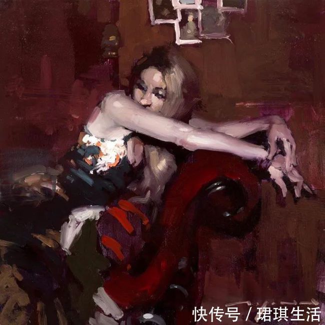 艺术家$艺术家杰里米·曼恩的油画,颜色既生动又大气!