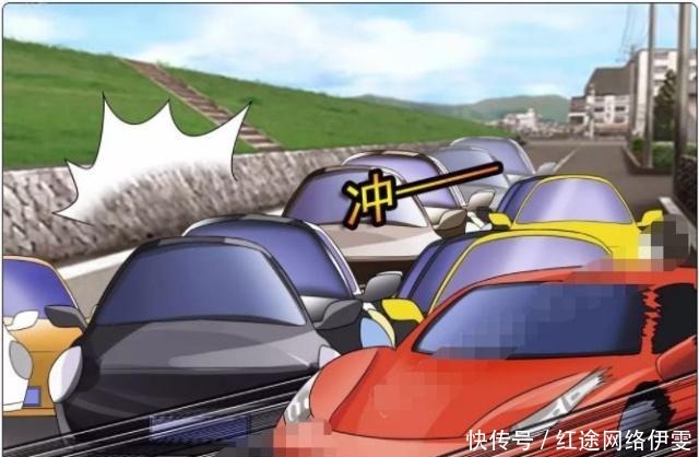 车道|搞笑漫画：对付抢车道的车，就得套路深！