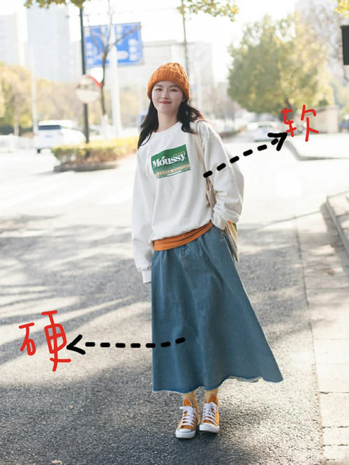 卫衣怎么穿好看？重点在下装搭配上，土肥圆和女神在你一念之间