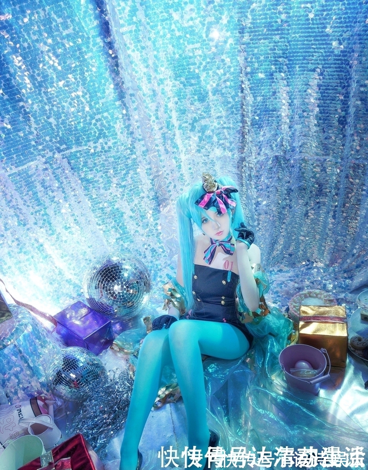 虚拟偶像|三组漂亮妹子COS的人气虚拟偶像“初音未来”还原度相当不错