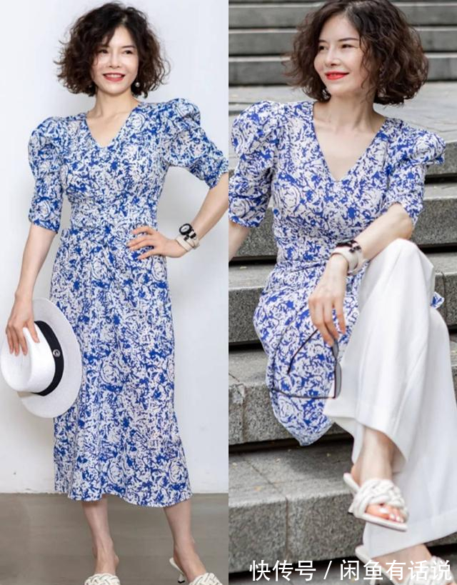 半裙|衣服不用买太多,50岁阿姨把半裙当上衣穿,配小黑裤却意外时髦