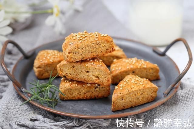 司康|减肥期也能吃西式小点心，免打发无糖低脂咸香适口，解馋还不长肉