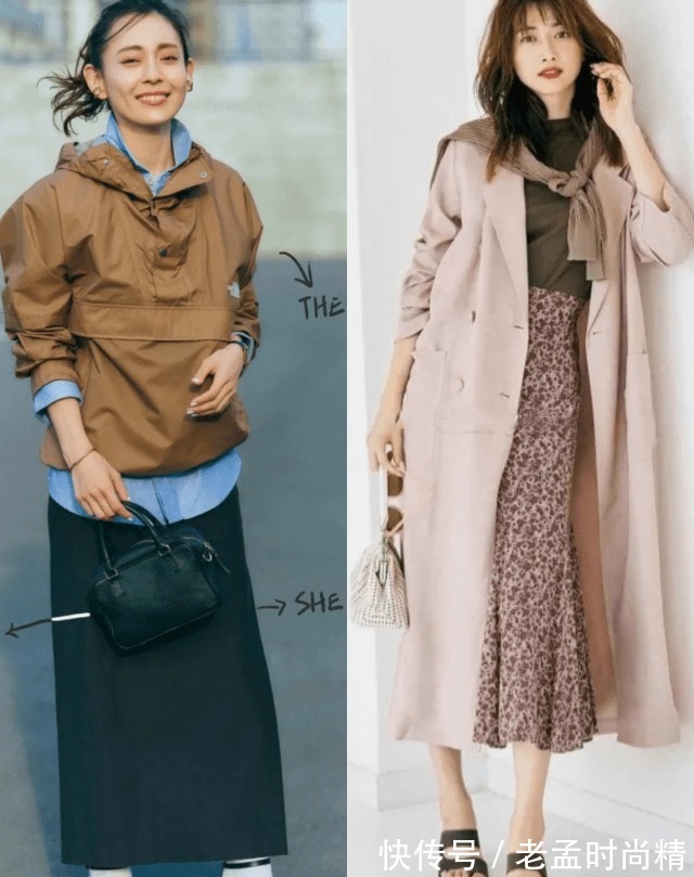 裙子|风衣+裙子,今秋最好看的穿法都总结在这了