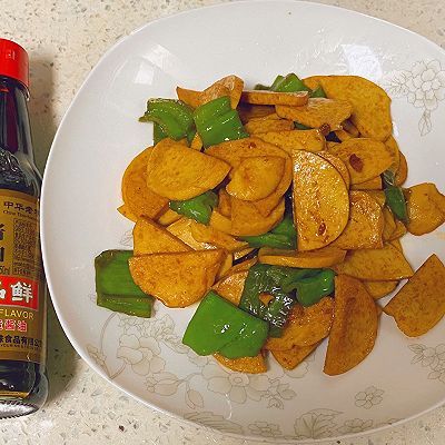 素鸡|素鸡炒青椒