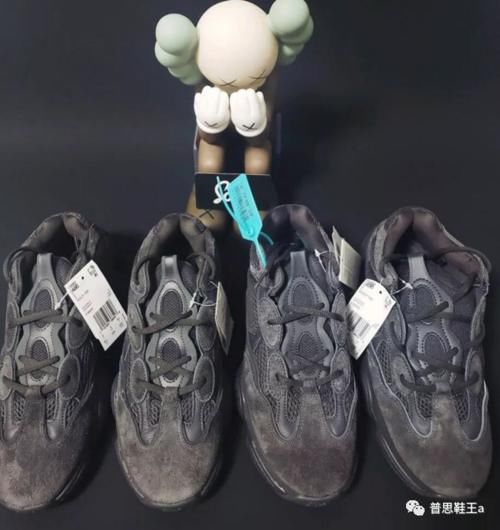 阿迪达斯Yeezy500黑武士莆田鞋与正品鞋真假对比图解