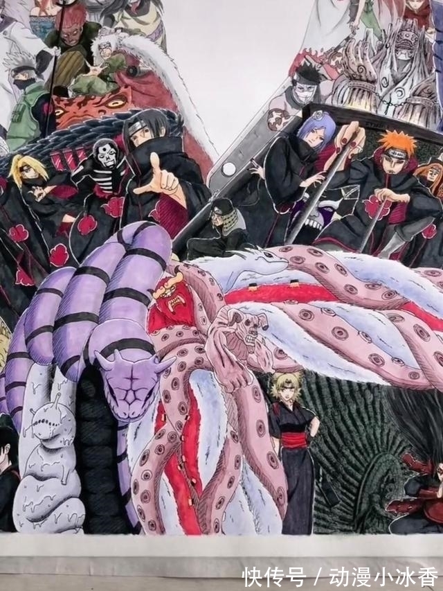 火影忍者|火影忍者:顶级手绘佐助画,放大之后,这创意最少值2万