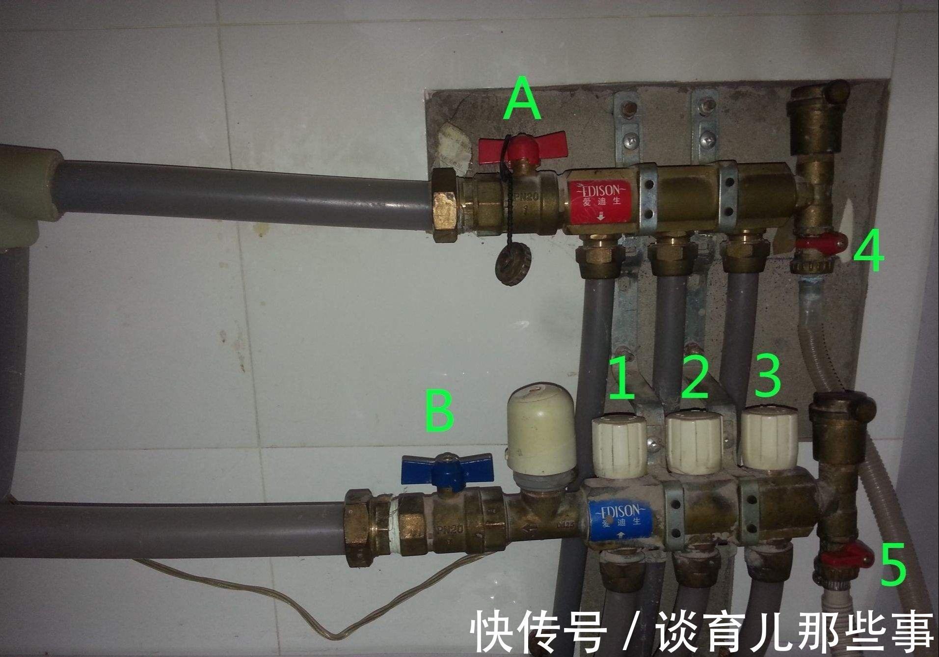 水器|地暖不热,不要胡乱放水,放水的位置和方法都很重要!