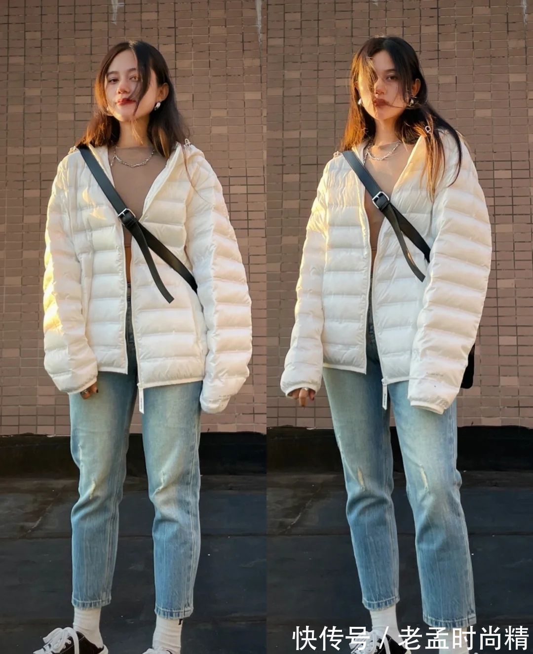 牛仔裤|羽绒服不仅保暖还很实用,搭配下面这4种单品,暖和又时髦