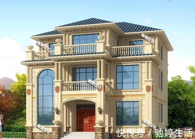 回到老家|带挑空客厅设计的两栋农村别墅,45万左右可建一栋,完工效果好