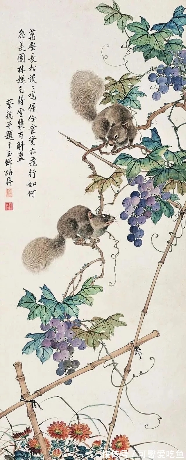 蔡震渊!一位不大“出名”的现代国画家|蔡震渊花鸟画