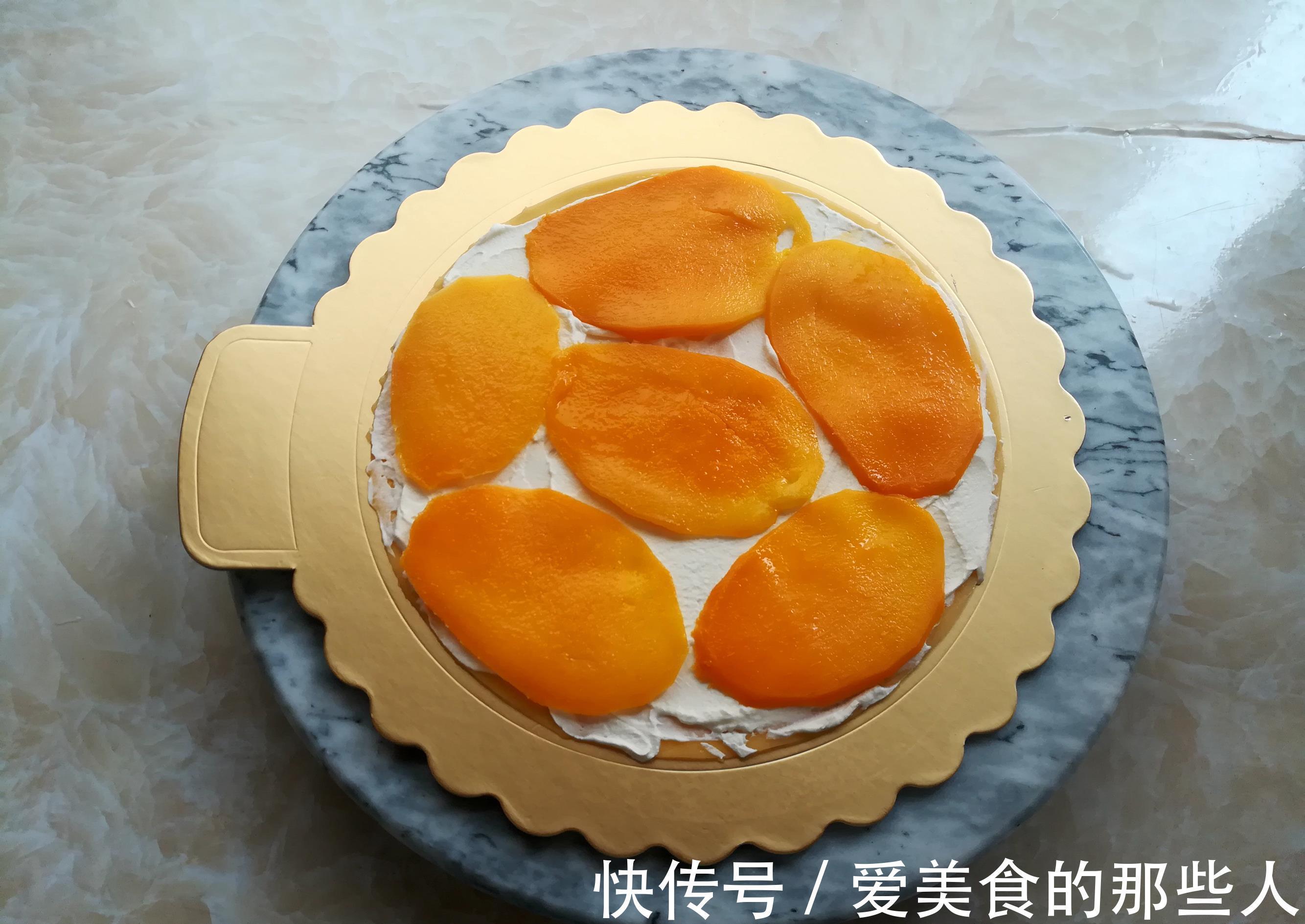芒果|这蛋糕做法简单省事,不抹面不裱花,平底锅就能做,花费不到50元