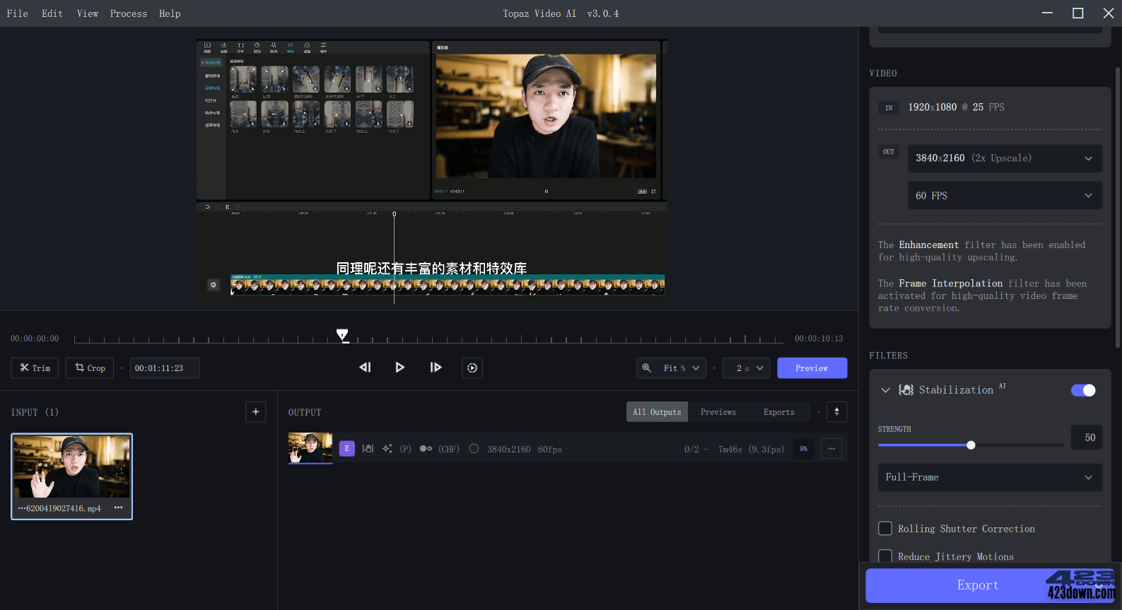 Topaz Video AI破解版(视频修复软件) v3.3.8