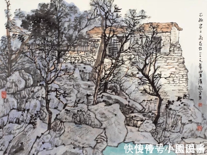 满维起@中国水墨画院|老骥伏枥,总有新意,满维起山水写生新作