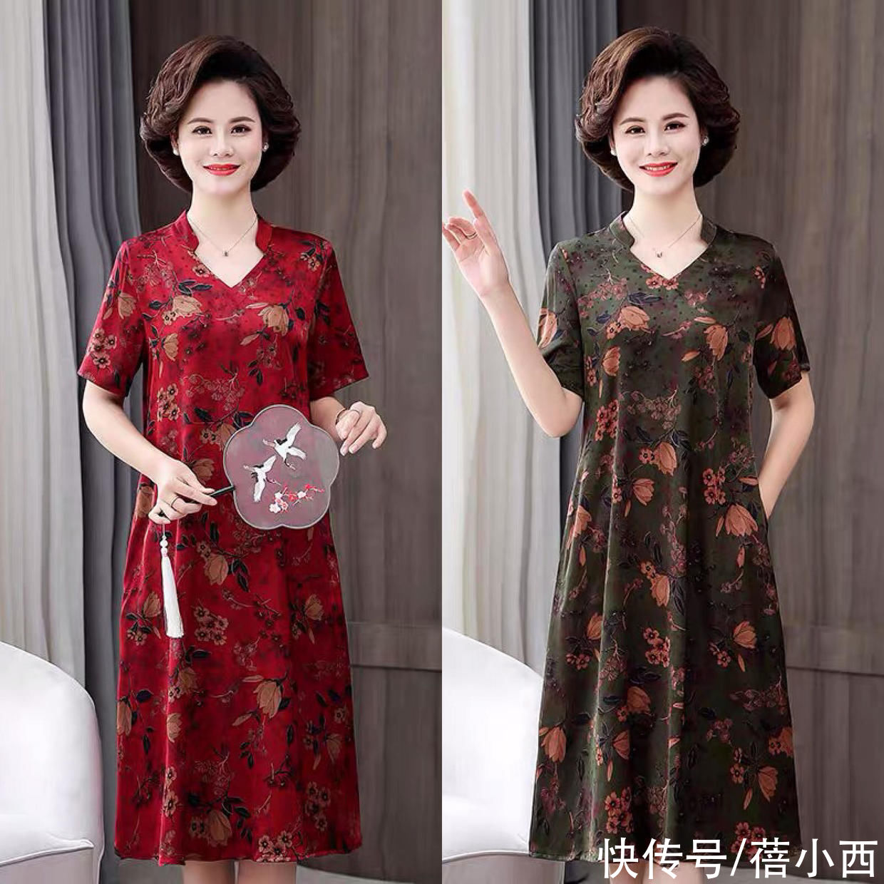 50岁女人应该怎样打扮？不要“扮嫩”，穿对连衣裙气质才更高贵