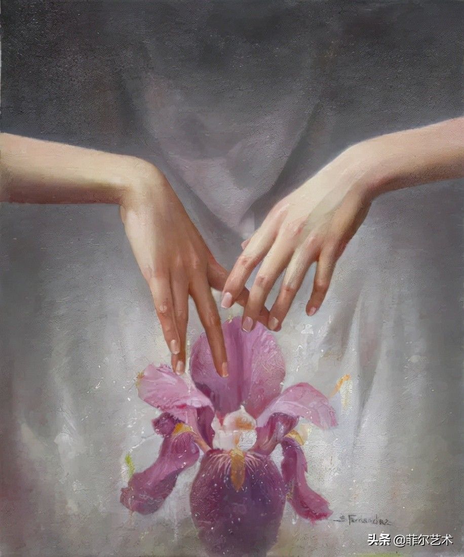 女画家@女画家索莱达·费尔南德斯画笔下的女子人物沉稳自然,美丽优雅