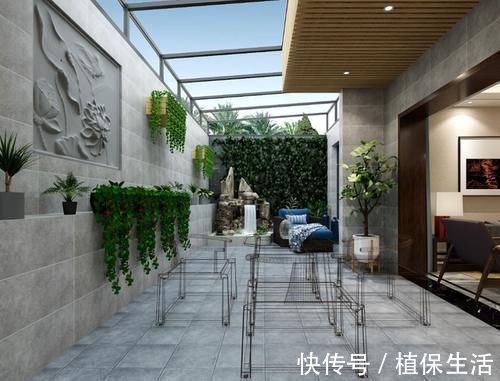 庭院|一樓帶個下沉式庭院，美得像世外桃源！高層只剩下羨慕！