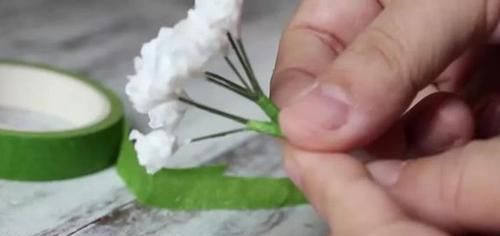 想到|谁能想到这么浪漫的满天星,竟是卫生纸揉的假花,附教程