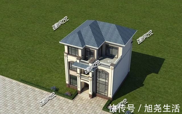 占地|占地102平的欧式别墅,36万建,找你的人不是相亲就是借图纸