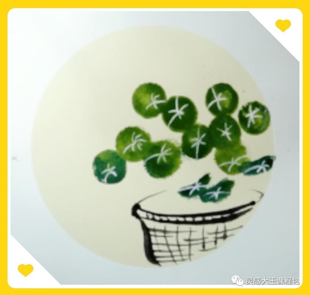 孩子们笔下的铜钱草,妙不可言的精致美