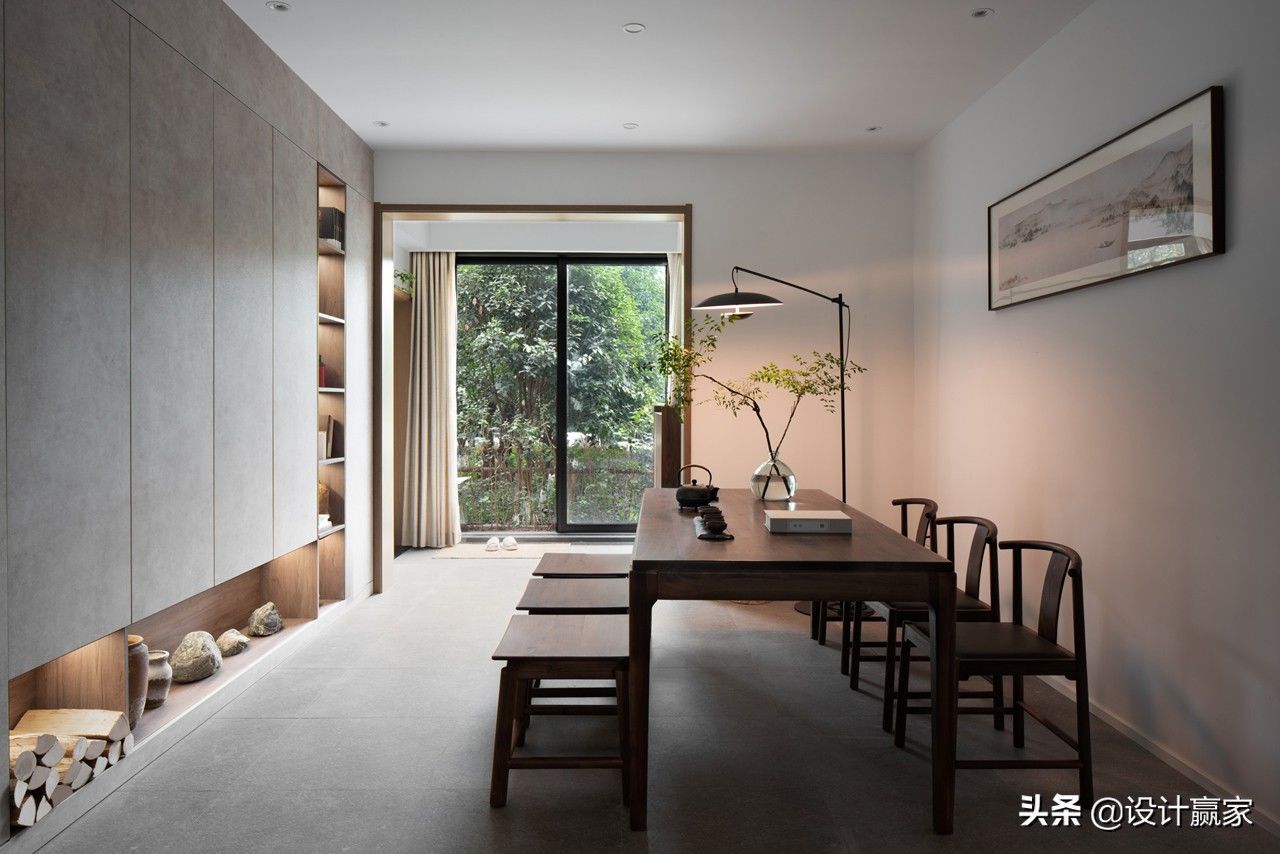 业主|109㎡极简中式,温润木质搭配沉稳灰色,呈现出宁静与质朴
