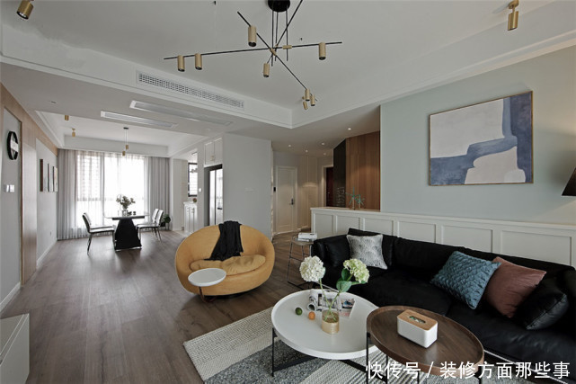 客厅|142平阳光与室内的景融为一体,尽享生活的每一寸精致