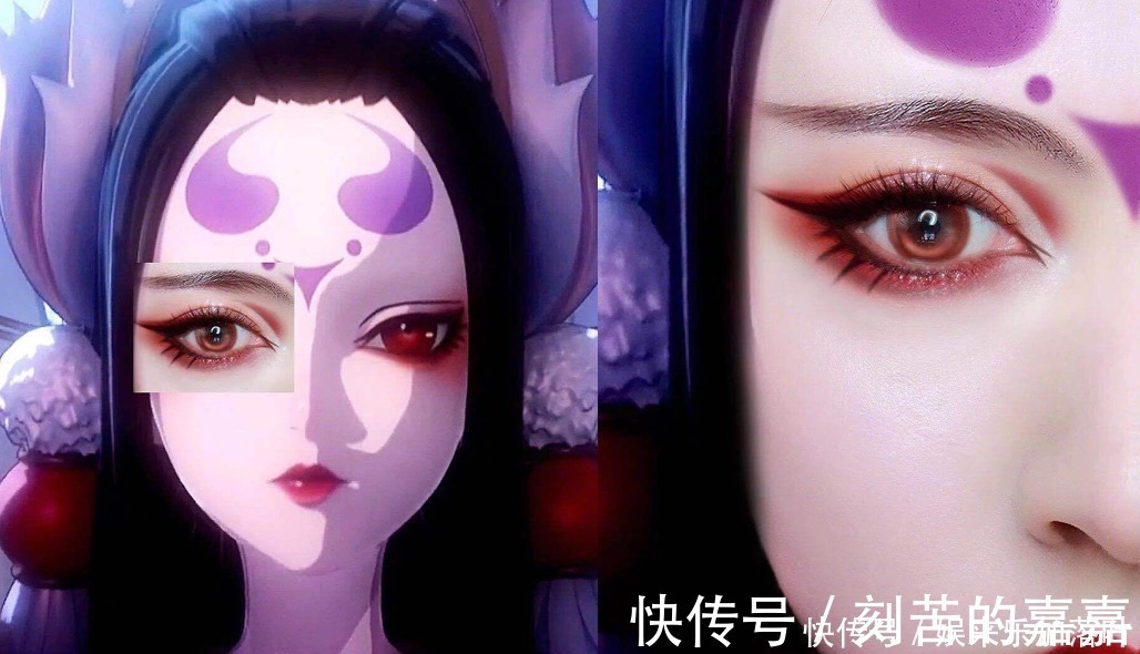 仿妆|二次元精致仿妆,玉藻前真假难辨,富江仿佛从动漫中走出