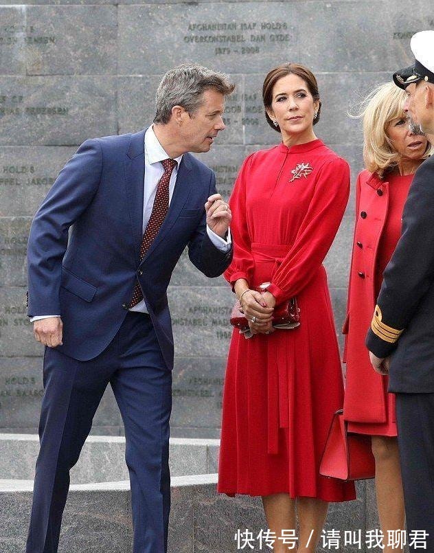 高跟鞋|布丽吉特穿中国红真耀眼!配上月花4万的发型绝了,丹麦王妃都输!