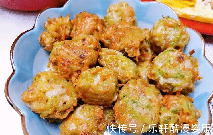 炸萝卜丸子,牢记调馅方法,出锅后外酥里嫩,好吃得停不下来