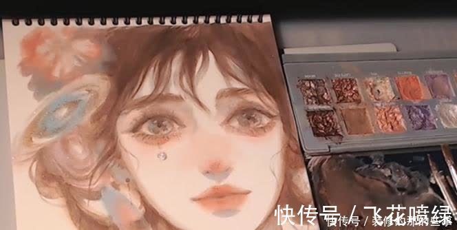 睫毛|眼影也能用来画画,画师用眼影画出龙吟玉兔,网友:心疼眼影盘