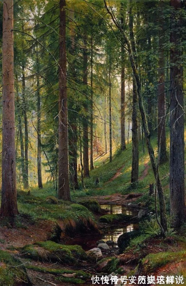 那个时代$俄罗斯杰出风景画家希施金的作品,诗一般的境界!