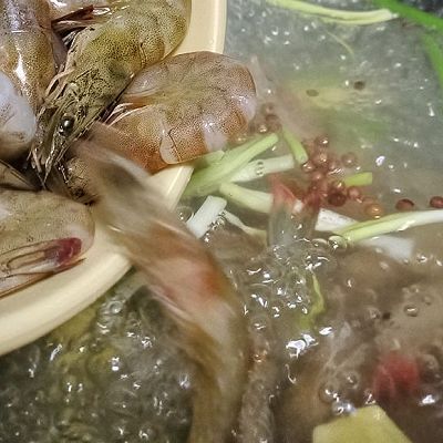 小葱|美味白灼虾
