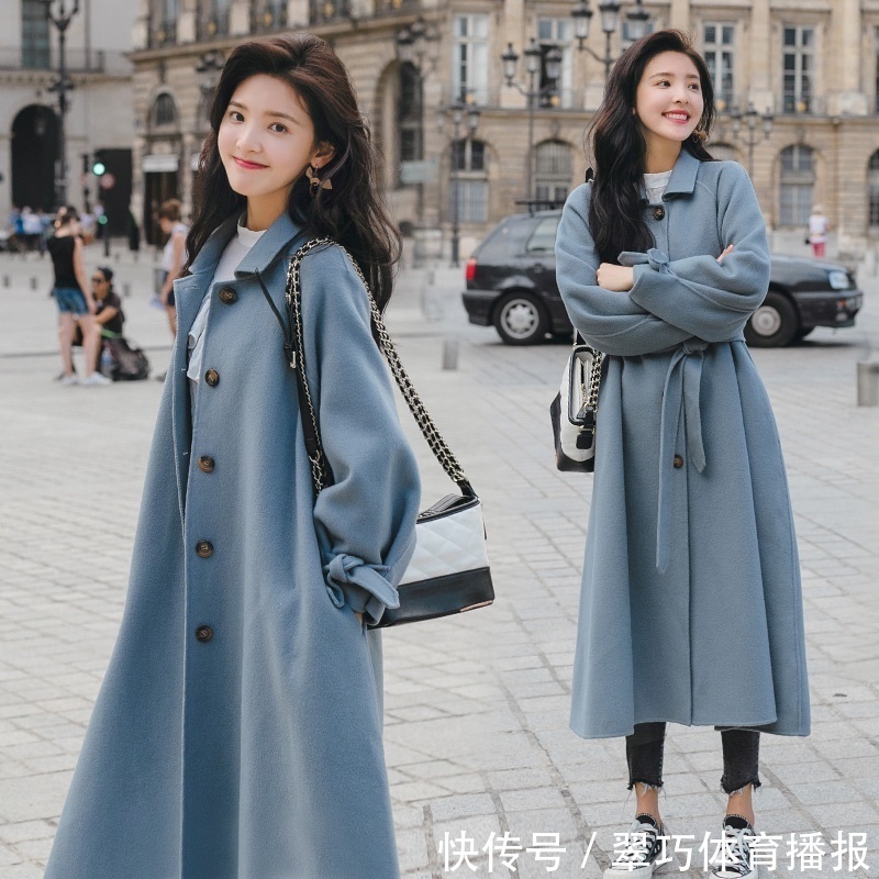 小肚腩 今主流一种搭配:呢大衣+裸靴,建议32-46岁女人初二拜年穿