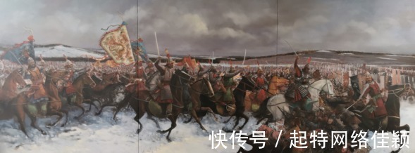 赏析|万历朝鲜战争明军铁骑破阵：画家冯子建油画《碧蹄馆之战》赏析