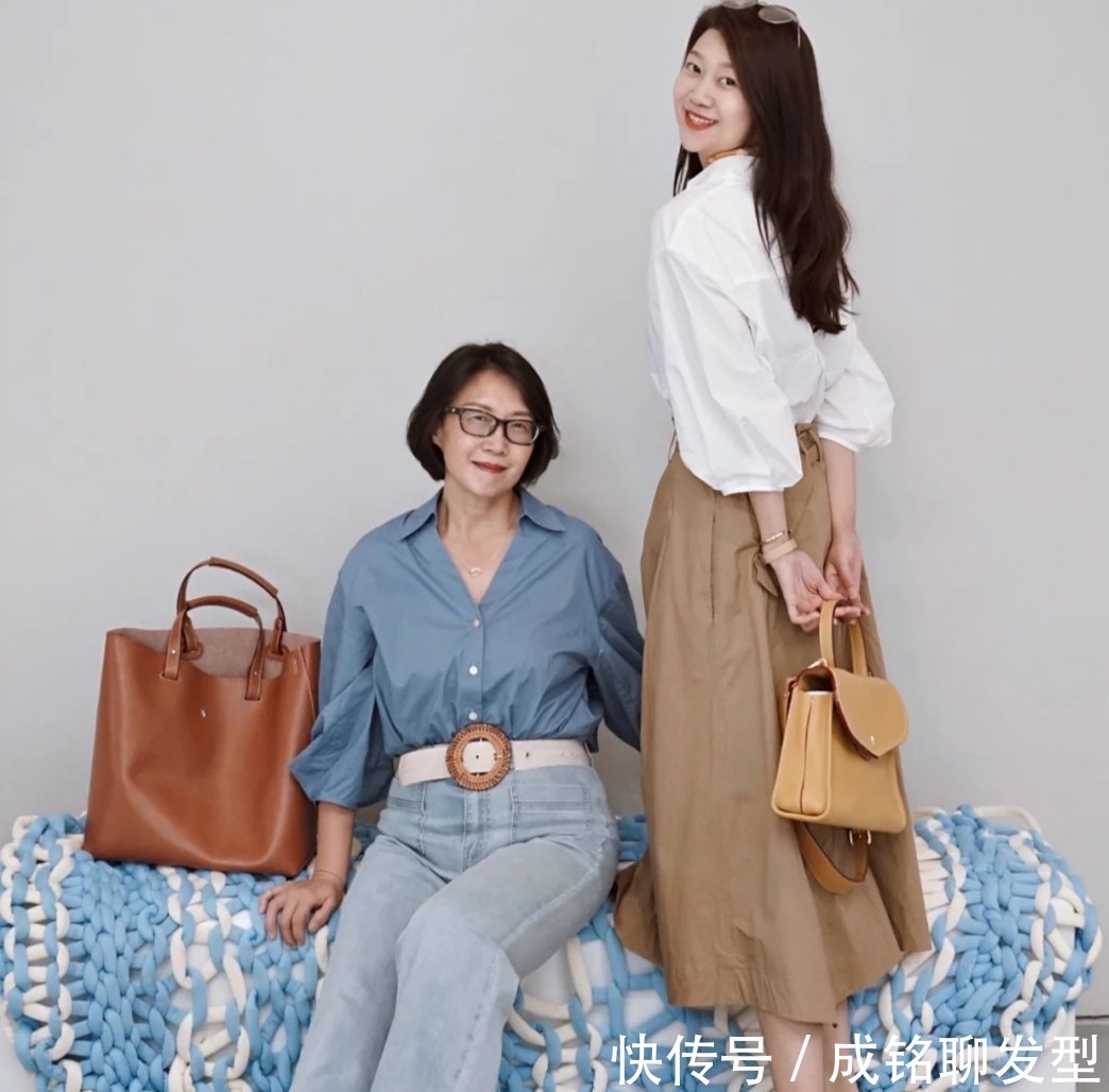 中年|会穿衣的中年女人,用“衬衫+阔腿裤”穿出时尚感,显瘦又有气质