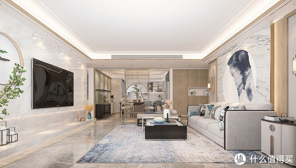 茶室|退休夫妻晒出自己的新房装修，新中式风格，简约有禅意，品味十足