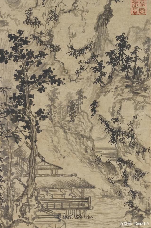 藏图#赏画|赵原《溪亭秋色图》