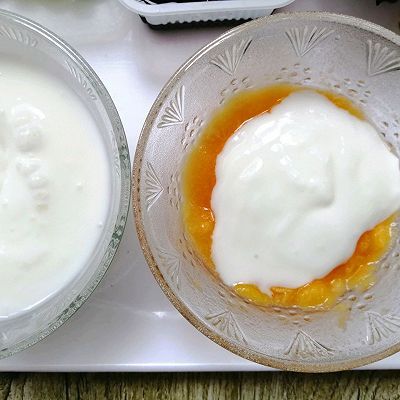 搅拌均匀|水果酸奶冻