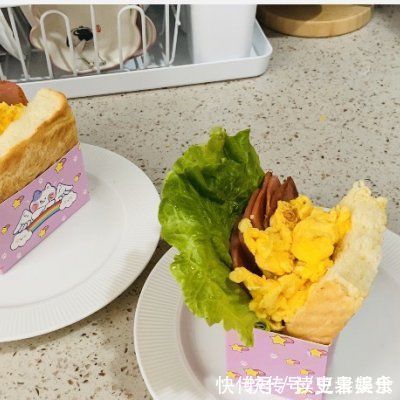 生菜|别再出去吃了,拔草厚蛋烧三明治自己做更好吃