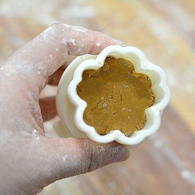 月饼|流心豆沙米月饼