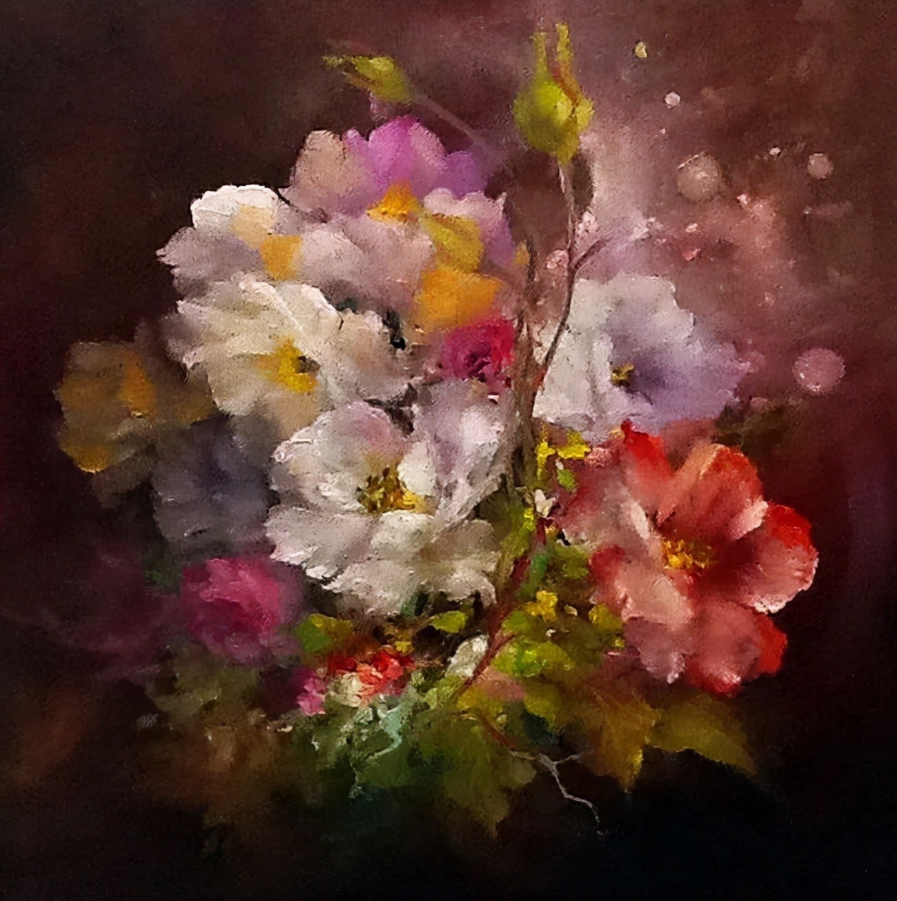 加里$这对老夫妇教授绘画40多年,画的花也太漂亮了!