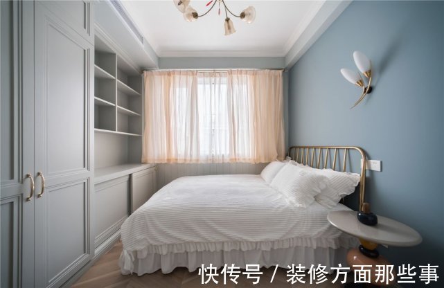 柜体|122平混搭四居室,四等分的内嵌式柜子让室内平添一份典雅