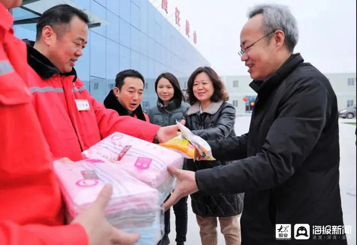 迁建工程|东营区“爱心汤圆送一线”行动走进胜利油田东营原油库迁建工程