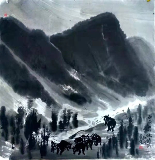 扈恩龄!画家扈恩龄大写意山水作品欣赏