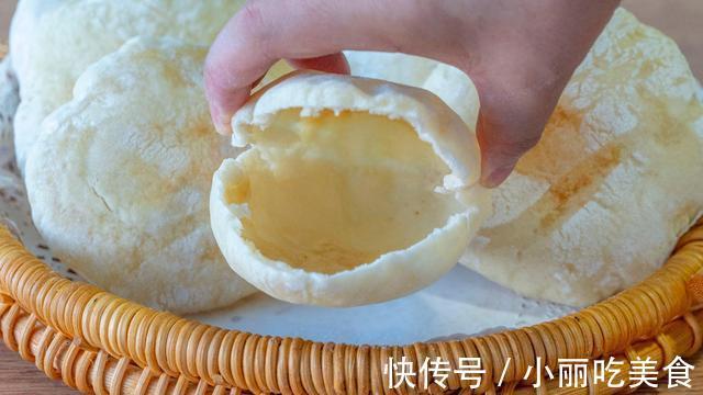 五花肉|教你做好吃的空心烧饼,无技巧无难度,夹菜夹肉都好吃,比买的香