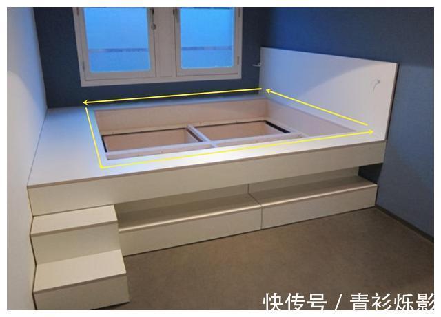 床垫|卧室非得放张床?学她5㎡卧室这样设计,做个榻榻米不香吗