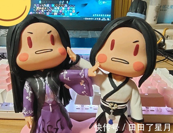 建模|剑网3定制手办变油腻大妈,手办泥人真的复刻不了游戏建模吗